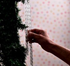 Handmade Glass Stick Christmas Ornaments in Set of 6